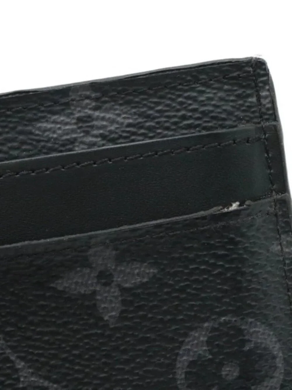 Louis Vuitton Monogram Eclipse Canvas Card Holder - Black
